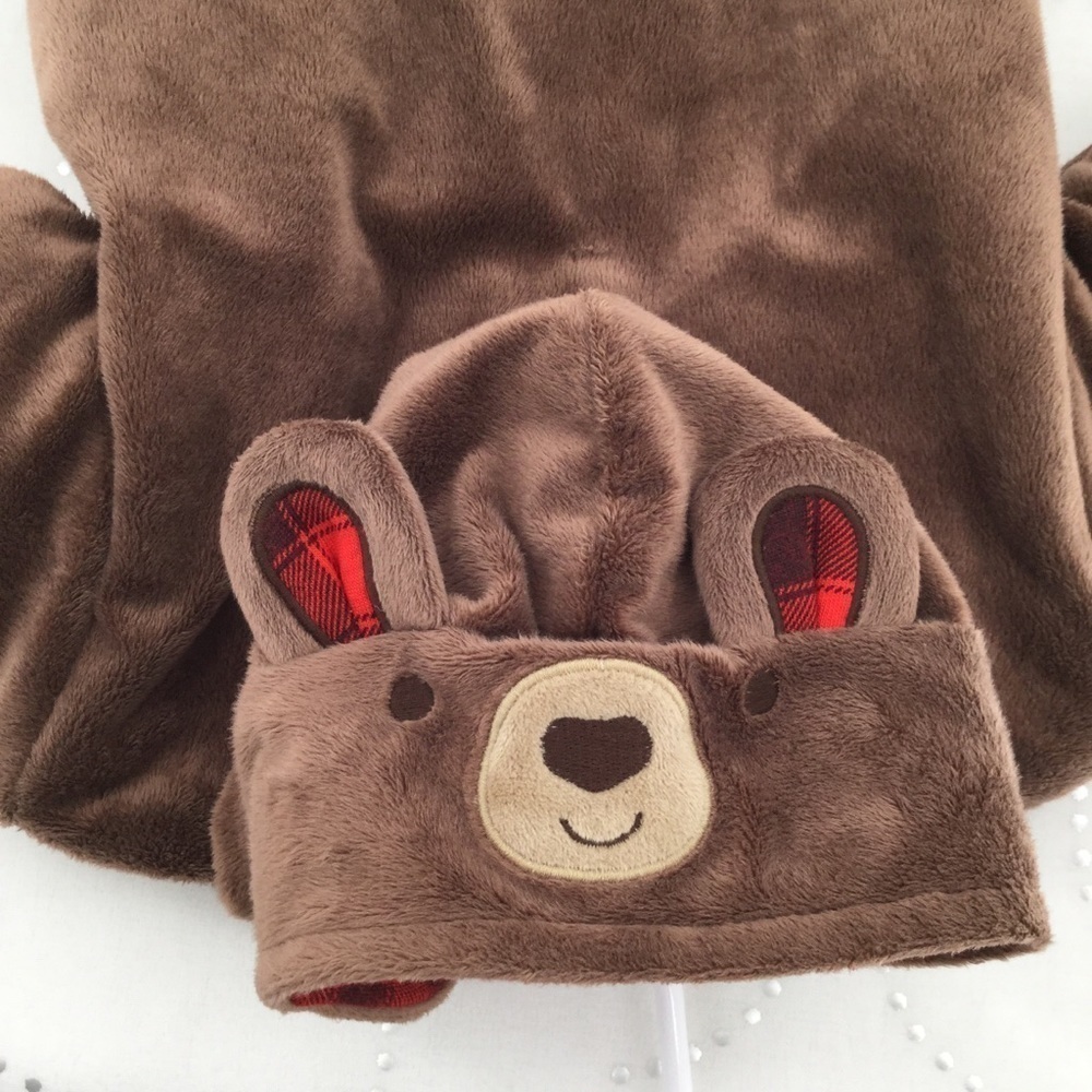 Carter's super‎ soft thickbrown hooded bunting suit - Picture 7 of 8
